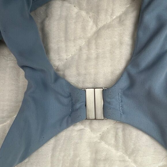 Athleta Women's High Support Sports Bra Blue Size small Adjustable Straps - Picture 7 of 9